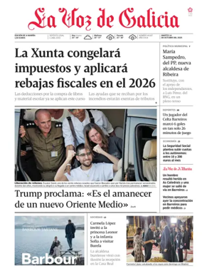 Cover of La Voz de Galicia (Viveiro)