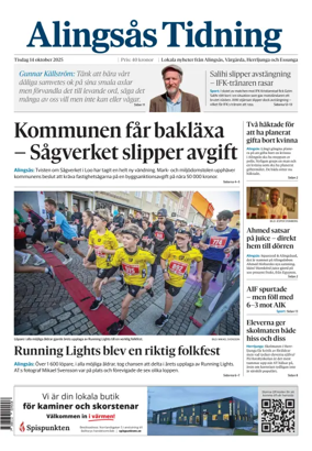Cover of Alingsås Tidning