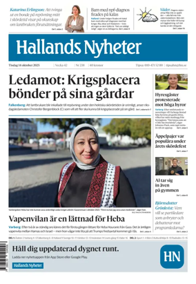 Cover of Hallands Nyheter