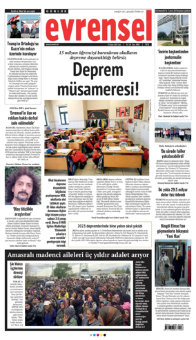 Cover of Evrensel Gazetesi