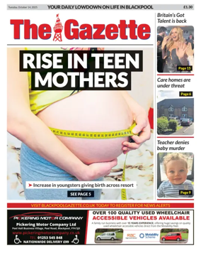 Cover of Blackpool Gazette
