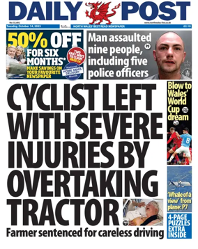 Cover of Daily Post (North Wales)