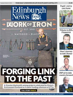 Cover of Edinburgh Evening News