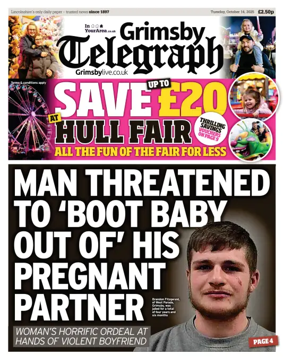 Cover of Grimsby Telegraph