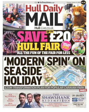Cover of Hull Daily Mail