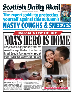 Cover of Scottish Daily Mail