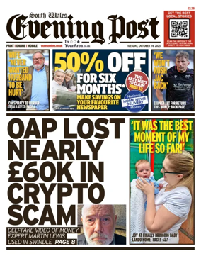 Cover of South Wales Evening Post