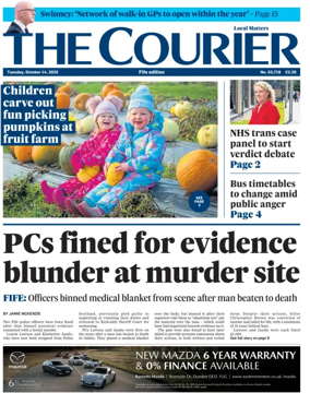 Cover of The Courier & Advertiser (Fife Edition)