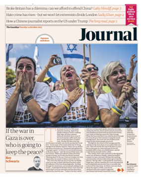 Cover of The Guardian e-paper Journal
