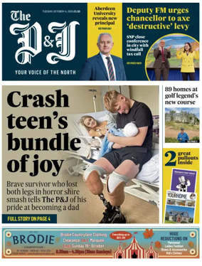 Cover of The Press and Journal (Aberdeenshire)