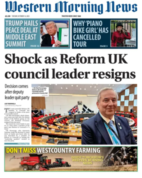 Cover of Western Morning News