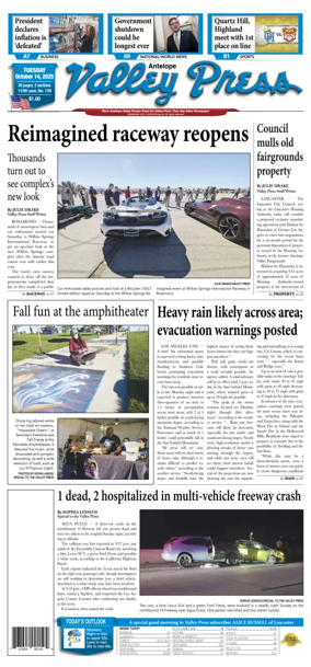 Cover of Antelope Valley Press