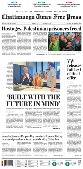 Cover of Chattanooga Times Free Press