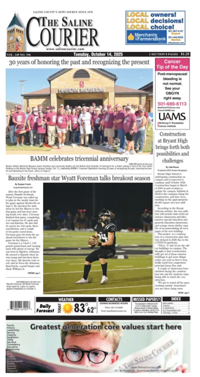 Cover of The Saline Courier