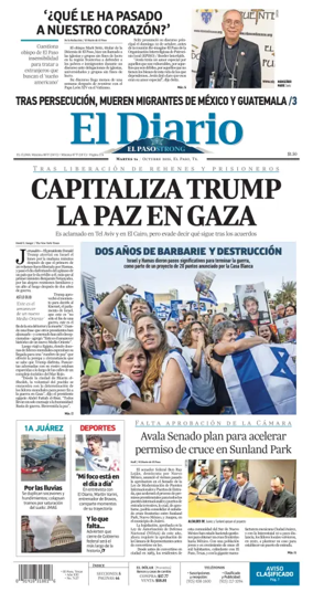 Cover of El Diario de El Paso