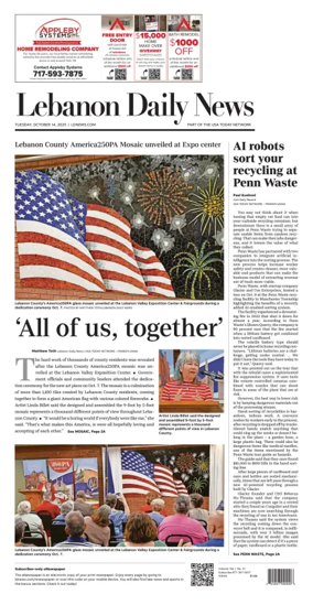 Cover of Lebanon Daily News