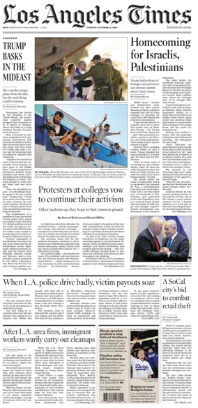 Cover of Los Angeles Times