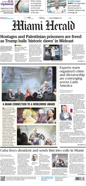 Cover of Miami Herald