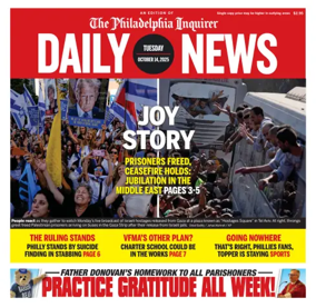 Cover of Philadelphia Daily News