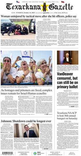 Cover of Texarkana Gazette