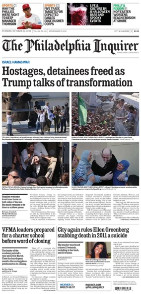 Cover of The Philadelphia Inquirer