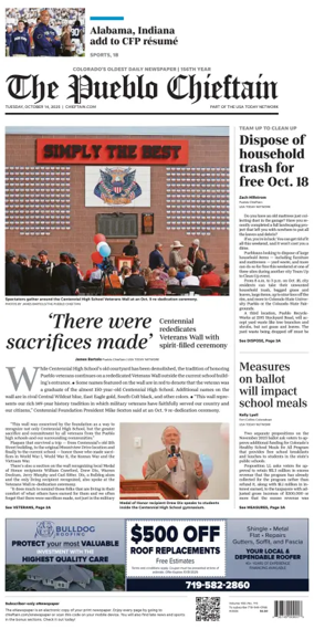 Cover of The Pueblo Chieftain