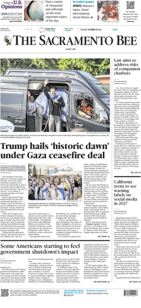 Cover of The Sacramento Bee