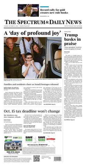 Cover of The Spectrum & Daily News