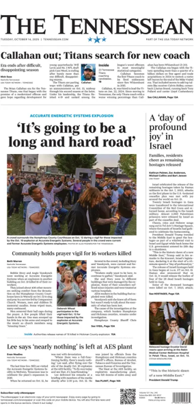 Cover of The Tennessean