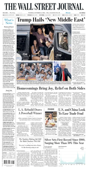 Cover of The Wall Street Journal