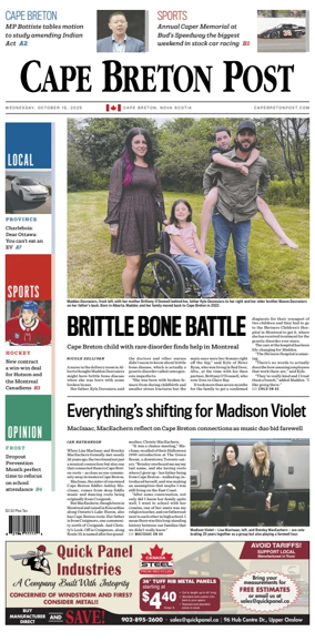 Cover of Cape Breton Post