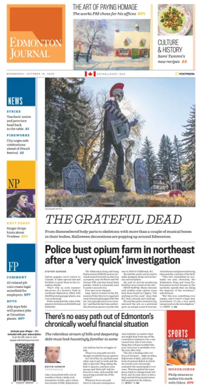Cover of Edmonton Journal