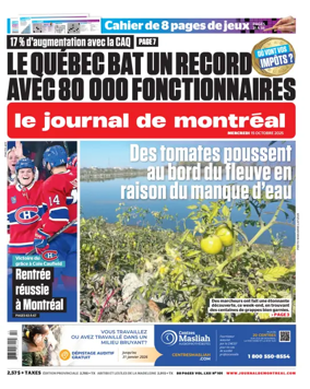 Cover of Le Journal de Montreal
