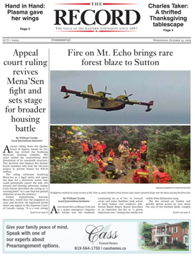 Cover of Sherbrooke Record