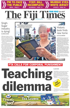 Cover of The Fiji Times