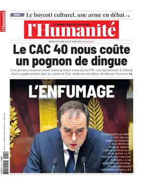 Cover of L'HUMANITE