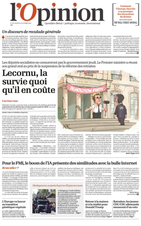 Cover of L'Opinion