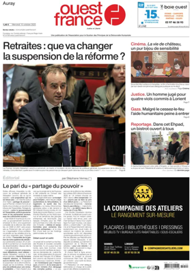 Cover of Ouest France (Auray)