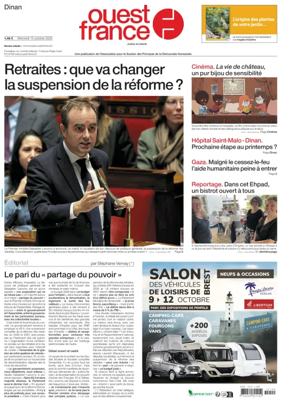 Cover of Ouest France (Dinan)
