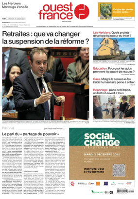 Cover of Ouest France (Les Herbiers / Montaigu)