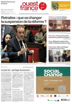 Cover of Ouest France (Nantes / Nord-Loire)