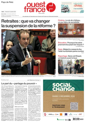 Cover of Ouest France (Pornic / Pays de Retz)