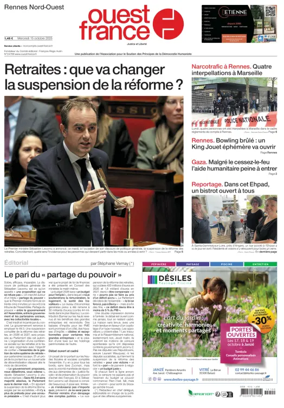 Cover of Ouest France (Rennes Nord)