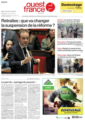 Cover of Ouest France (Sarthe)