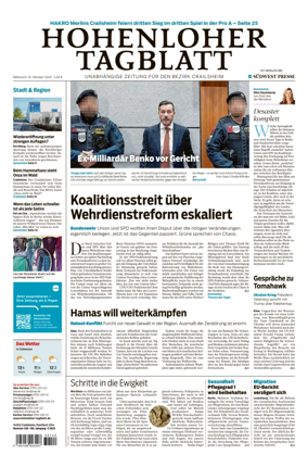 Cover of Hohenloher Tagblatt