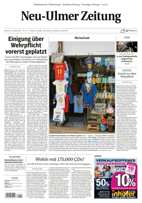 Cover of Neu-Ulmer Zeitung