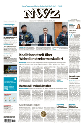 Cover of NWZ  (Göppinger Kreisnachrichten)