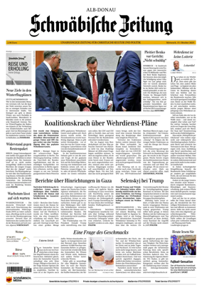Cover of Schwaebische Zeitung (Alb-Donau)