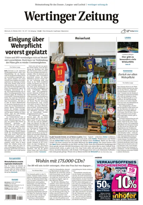 Cover of Wertinger Zeitung