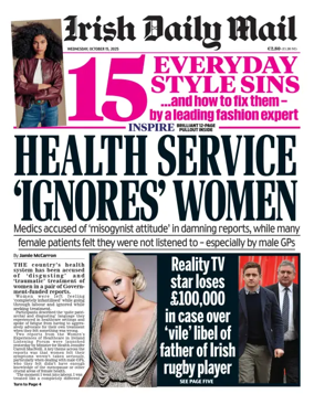 Cover of Irish Daily Mail